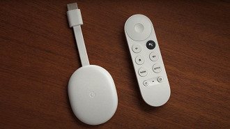 Novo Chromecast com Google TV mais acessível capaz de reproduzir vídeos em Full HD e HDR. Fonte: Google