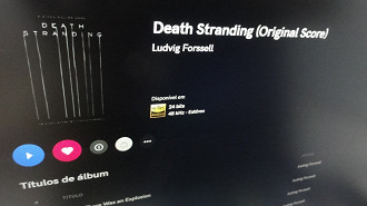 Álbum Death Stranding Original Score de Ludvig Forsell. Fonte: Vitor Valeri