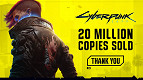 Cyberpunk 2077 ultrapassa 20 milhões de cópias vendidas