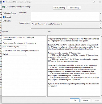 Captura de tela da solução encontrada por Thomas Forde para o problema nas impressoras em rede no Windows 11 22H2. Fonte: thomas_forde (Twitter)