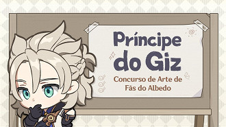 Evento Príncipe do Giz, do personagem Albedo, de Genshin Impact, é promovido pela HoYoverse. Fonte: HoYoverse