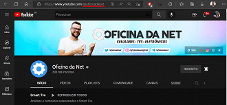 Canal do Oficina da Net no YouTube já tem URL personalizada com o @