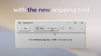 Microsoft revela atualização do Snipping Tool que permite a gravação de vídeos. Fonte: Microsoft