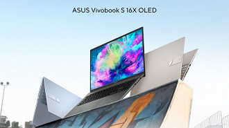 Notebook Vivobook S 16X OLED (S5602ZA) lançado no Brasil. Fonte: Asus