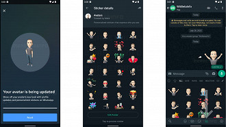 O WhatsApp vai permitir enviar figurinhas personalizadas do seu avatar (WABetaInfo/Reprodução)
