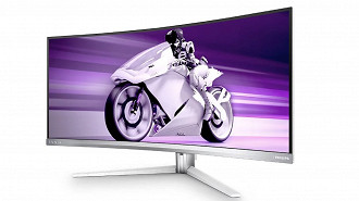 Monitor Philips QD-OLED 34 (34M2C8600). Fonte: Philips