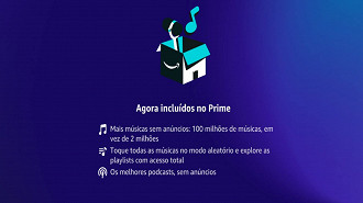 Captura de tela de mensagem do aplicativo Amazon Music. Fonte: Vitor Valeri