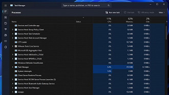 Gerenciador de Tarefas ganha barra de pesquisa no Windows 11 22H2. Fonte: Microsoft