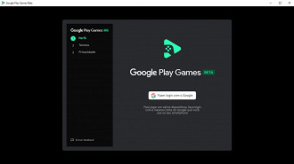 Captura de tela do Google Play Games no Windows 10 versão 22H2. Fonte: Vitor Valeri