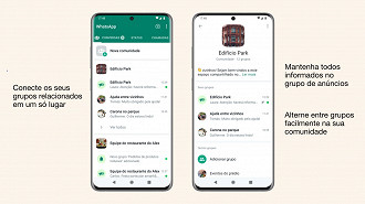 Meta lança Comunidades em seu aplicativo WhatsApp. Fonte: WhatsApp
