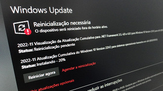 Atualização de novembro KB5019959 para Windows 10 20H2, 21H1, 21H2 e 22H2 é disponibilizada pela Microsoft. Fonte: Vitor Valeri