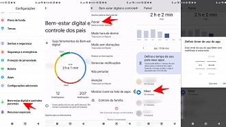 Como configurar o tempo de uso de aplicativos no Android.