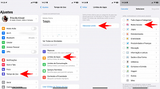 Como configurar limites diários de uso de aplicativos no iOS? - Parte 1