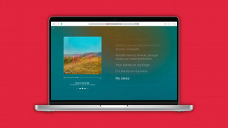 Recurso de letras em tempo real (sincronizadas com a música) chega ao Apple Music para plataforma web (navegadores). Fonte: Apple
