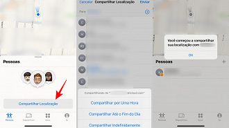 Como compartilhar a localização via app Buscar.