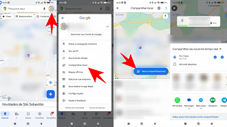 Como compartilhar a sua localização no Google Maps