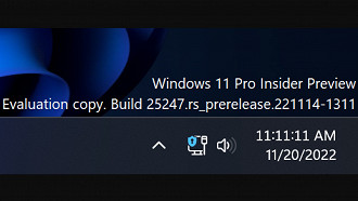 Compilação (Build) do Windows 11 com o recurso de notificação de conexão VPN. Fonte: PhantomOfEarth (Twitter)