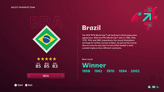 FIFA 23: menus do modo Copa do Mundo 2022 vazam no PS5; veja imagens