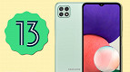 Galaxy A22 5G recebe atualização do Android 13 Galaxy A22 5G recebe atualização do Android 13