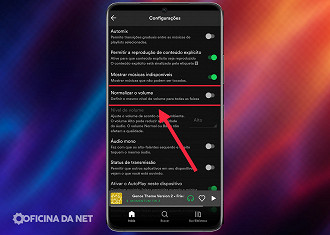 Desative a normalização de volume - 8 Configurações que você precisa mudar agora no seu Spotify. Fonte: Vitor Valeri