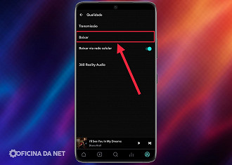 Fazendo o download de arquivos em alta resolução - Configurações para mudar agora no Tidal. Fonte: Vitor Valeri