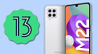 Samsung libera Android 13 para Galaxy M22 Samsung libera Android 13 para Galaxy M22