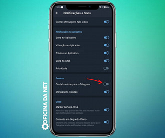 Desative as (irritantes) notificações de novos contatos no Telegram