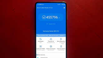 AnTuTu rodando no Galaxy M53 5G