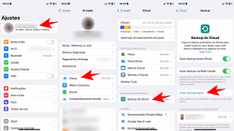 Como fazer o backup do iPhone.