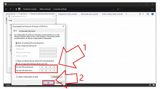 Passo 06 - Como mudar o DNS no Windows 10/11. Fonte: Vitor Valeri