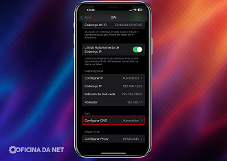 Alterar DNS no iPhone, passo 3