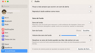 O som de fundo agora está disponível no macOS também.