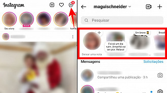 Como adicionar e ver notas no Instagram.