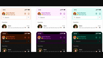 Novos temas para utilizar no aplicativo Skype para Android e iOS. Fonte: Microsoft