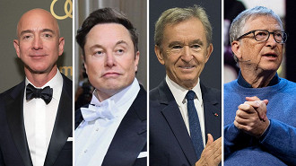 Bernard Arnault, Elon Musk, Jeff Bezos e Bill Gates são as quatro personalidades mais ricas do mundo em 2022
