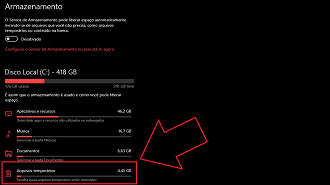 Passo 04 - Excluindo os arquivos temporários através do app Configurações do Windows - Principais métodos para excluir arquivos temporários no Windows. Fonte: Vitor Valeri