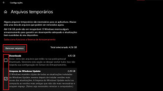 Passo 05 e 06 - Excluindo os arquivos temporários através do app Configurações do Windows - Principais métodos para excluir arquivos temporários no Windows. Fonte: Vitor Valeri