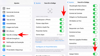 Como apagar dados após várias tentativas no iPhone