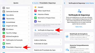 Como ativar a verificação de segurança no iPhone.