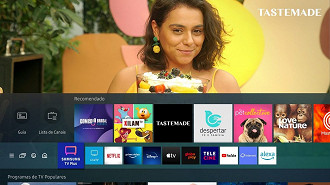 Nas TVs Samsung, é possível assistir ao canal Tastemade pela plataforma Samsung TV Plus.