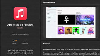 Aplicativo nativo do Apple Music para Windows chegará no início de 2023. Fonte: Vitor Valeri