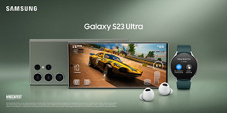 Imagem promocional vazada do Galaxy S23 Ultra