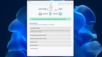 Problemas de conexão com a internet poderão ser resolvidos de forma mais eficiente no Windows 11. Fonte: Microsoft