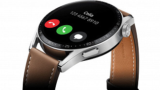 O Huawei Watch GT 3 SE tem a opção de atender chamadas e responder mensagens de WhatsApp direito do relógio