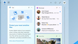 Widgets de terceiros como Facebook e Messenger estão chegando na área de trabalho do Windows 11. Fonte: Microsoft