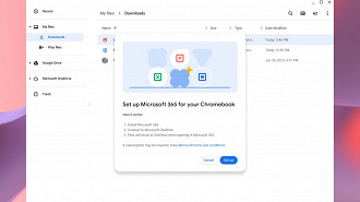 Nova integração do ChromeOS com Microsoft 365 será lançada em breve. Fonte: Google
