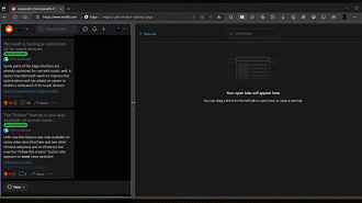 Como ativar o recurso de tela dividida em uma mesma guia (aba) no navegador Microsoft Edge. Fonte: Reddit