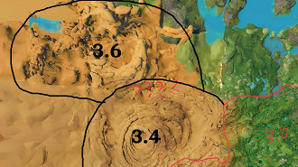 Nova área de deserto será lançada na atualização 3.6 de Genshin Impact. Fonte: genshinBLANK