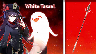 White Tassel (Borla Branca) - Melhores armas para Hu Tao em Genshin Impact.