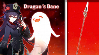 Dragons Bane (Perdição do Dragão) - Melhores armas para Hu Tao em Genshin Impact.